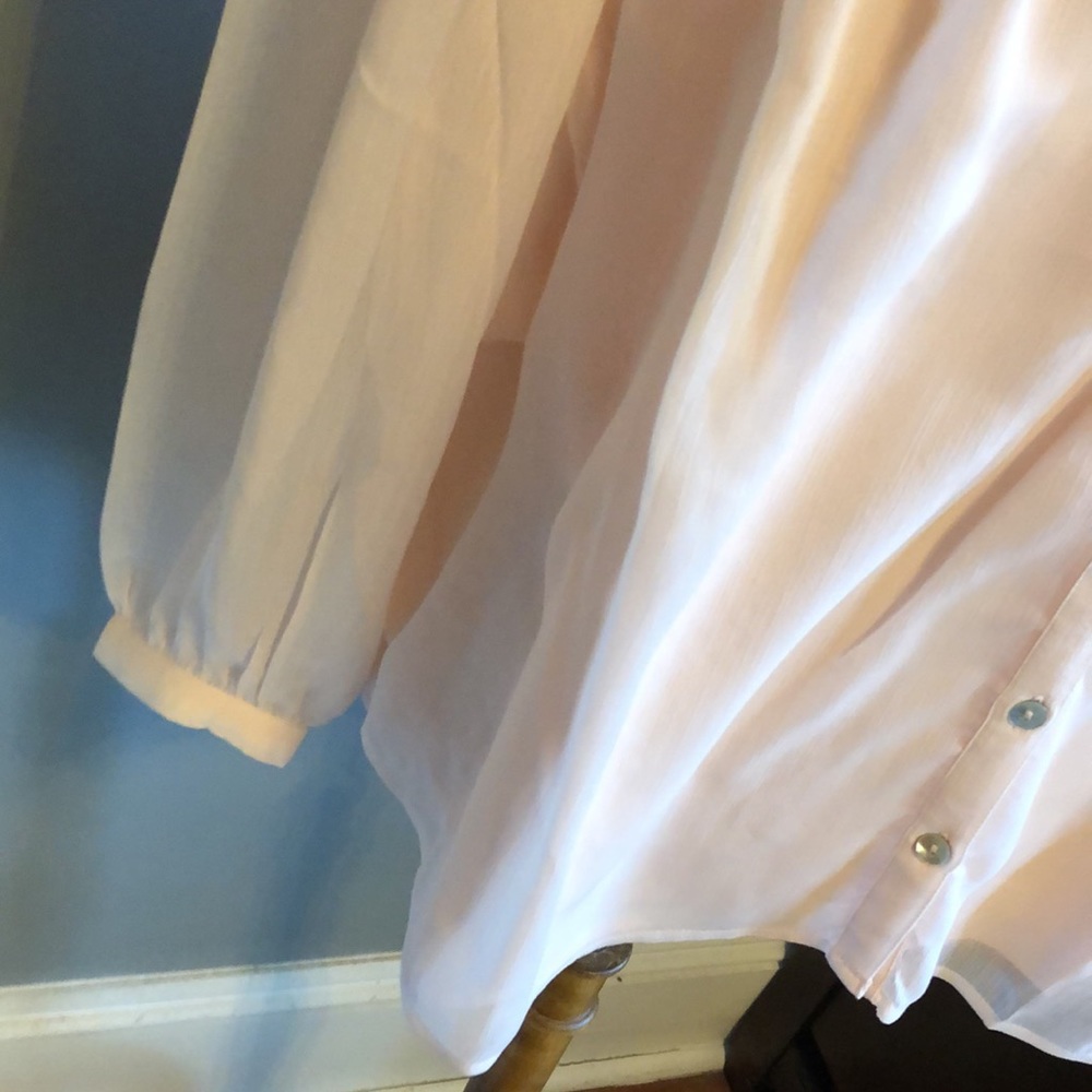 COPY - Lucky Brand Smocked Yoke Peasant Blouse - Picture 6 of 13
